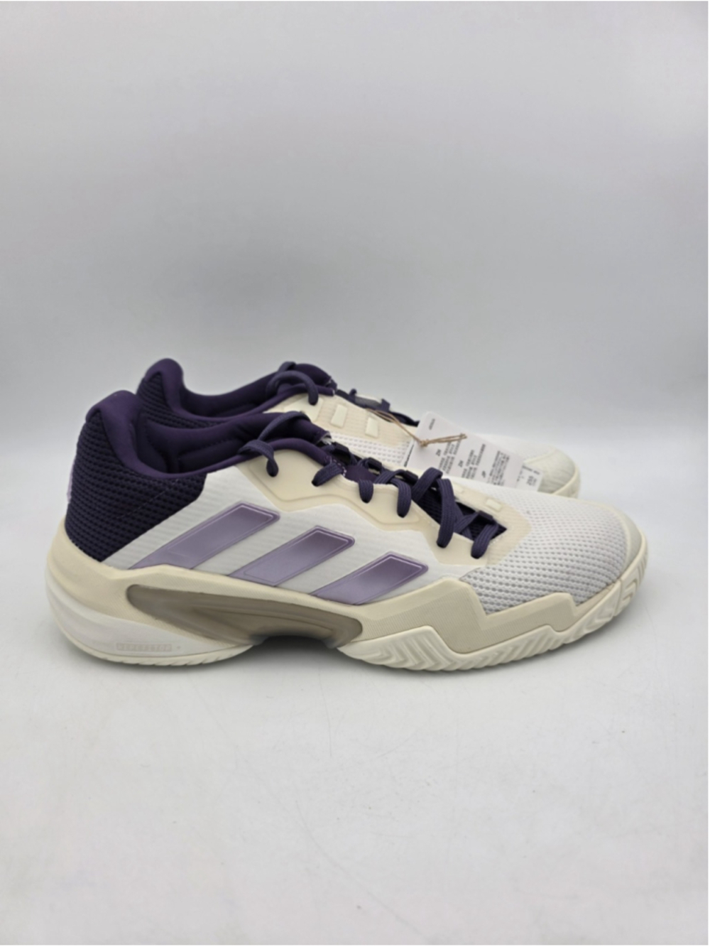 Adidas Barricade 13 Sneakers Tennis Court Shoes White Plum JR7814 Women’s Sz 9